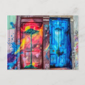 Achter het Briefkaart van Magic Doors (Valparaiso, (Voorkant)