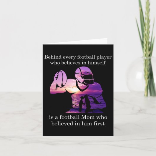 Achter het Football gelooft de speler in zichzelf Kaart (Voorkant)