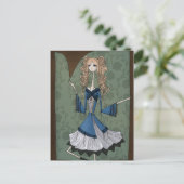 Achter het lijst briefkaart (Staand voorkant)