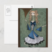 Achter het lijst briefkaart (Voorkant / Achterkant)