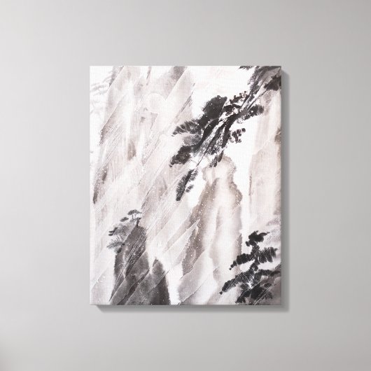 Achter het venster canvas afdruk (Voorkant)