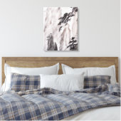 Achter het venster canvas afdruk (Insitu (Slaapkamer))