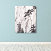 Achter het venster canvas afdruk (Insitu (Houten vloer))