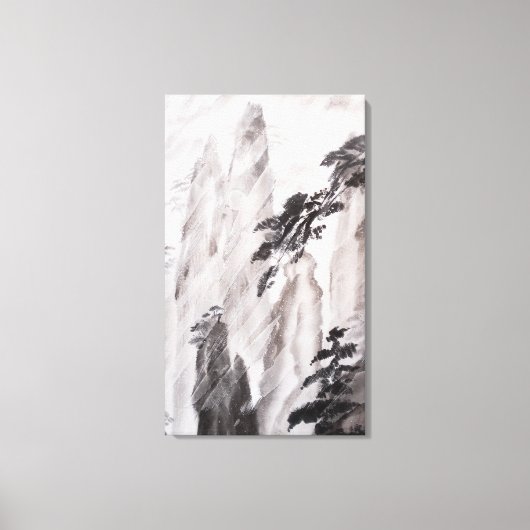 Achter het venster canvas afdruk (Voorkant)