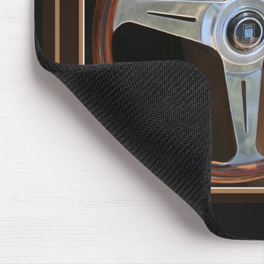 Achter het wiel muismat (Hoek)