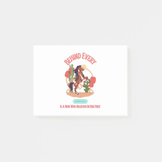 Achter ieder meisje dat in zichzelf gelooft post-it® notes (Voorkant)