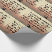 Achter je opscheppen cadeaupapier (Hoek)