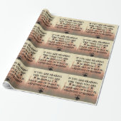 Achter je opscheppen cadeaupapier (Uitgerold)