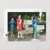 Achter je rug kijken briefkaart (Voorkant / Achterkant)