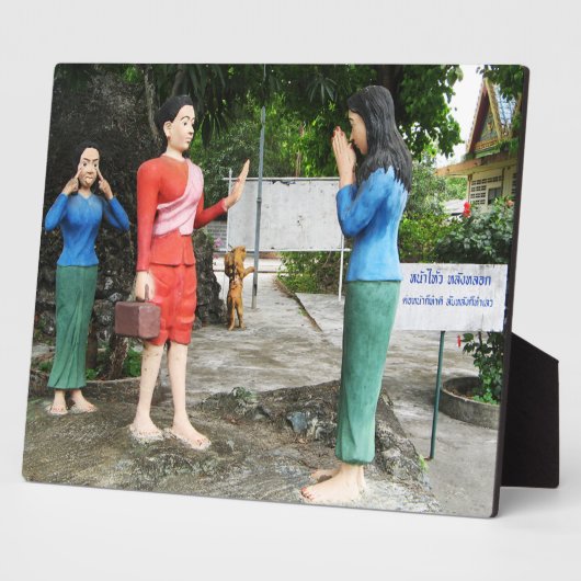 Achter je rug kijken fotoplaat (Zijkant)