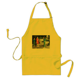 Achter je rug kijken standaard schort