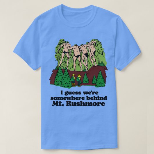 Achter Mt Rushmore T-shirt (Design voorkant)