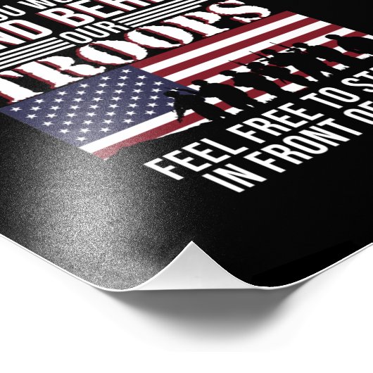 Achter onze tropen staan de Happy Veterans-dag sup Foto Afdruk (Hoek)