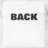 ACHTER RECHTHOEKIGE STICKER (Tas)