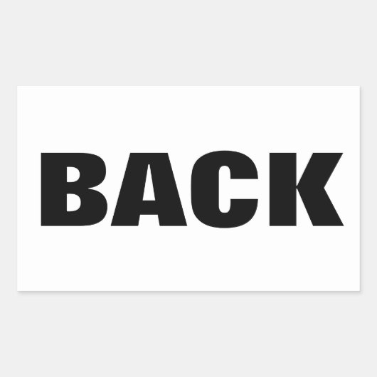 ACHTER RECHTHOEKIGE STICKER (Voorkant)