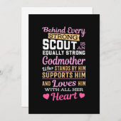 Achter Scout Staat Een Sterke Peetoom Kaart (Voorkant / Achterkant)