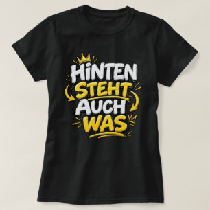 "ACHTER STAAT OOK WAT" Grappige spreuk T-shirt