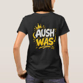  "ACHTER STAAT OOK WAT" Grappige spreuk  T-shirt (Achterkant)