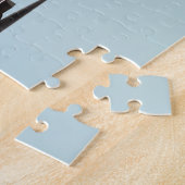 Achter van Brandmotor met Amerikaanse Vlag Legpuzzel (Zijkant)