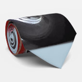 Achter van Brandmotor met Amerikaanse Vlag Stropdas (Opgerold)