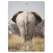 Achteraanzicht van olifant klembord (Achterkant)