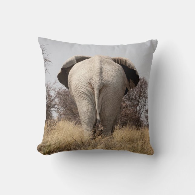 Achteraanzicht van olifant kussen (Voorkant)