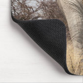 Achteraanzicht van olifant muismat (Hoek)