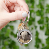 Achteraanzicht van olifant sleutelhanger (Hand)