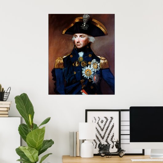 Achteradmiraal ~ Sir Horatio Nelson Poster (Thuiskantoor)