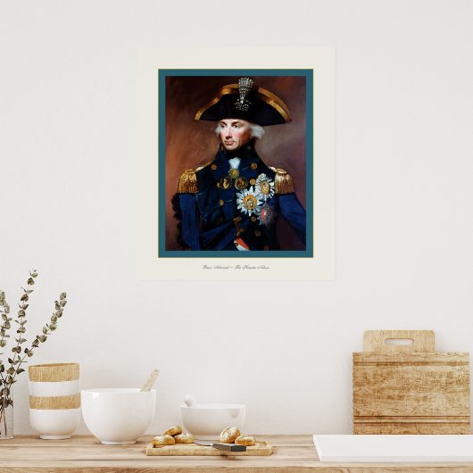 Achteradmiraal ~ Sir Horatio Nelson Poster (Keuken)