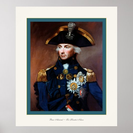 Achteradmiraal ~ Sir Horatio Nelson Poster (Voorkant)