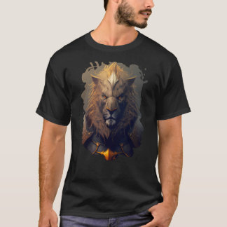 Achteraf gepantserde leeuw het symbool van sterkte t-shirt