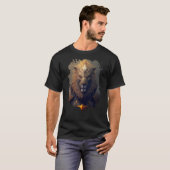 Achteraf gepantserde leeuw het symbool van sterkte t-shirt (Voorkant volledig)