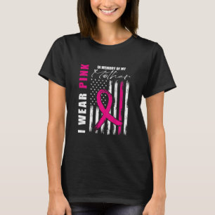 Achteraf roze mammacarcinoom t-shirt