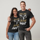 Achterafdruk Decaf Gedaan Rechtskaf Koffie Decaf T-shirt (Unisex)