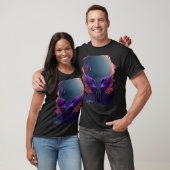 Achterafdruk Flaming Phoenix Bird Wings of Reborn T-shirt (Unisex)