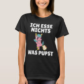 Achterafdruk Ik eet niets dat de vegans T-shirt (Voorkant)