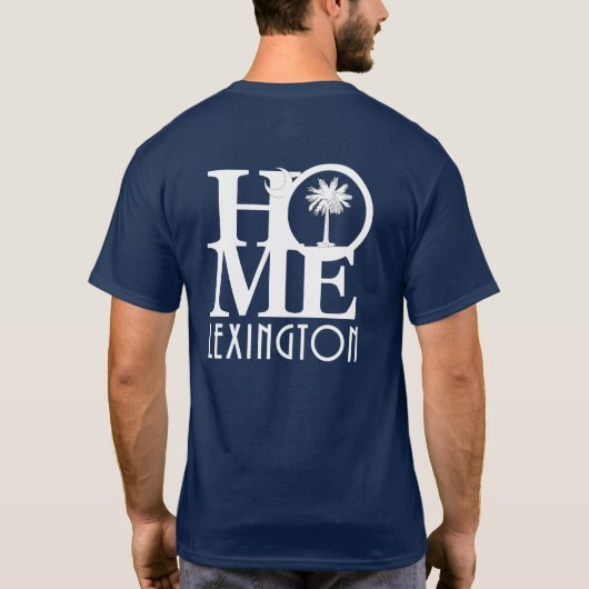 Achterafdruk van HOME Lexington (witte tekst) T-shirt (Achterkant)