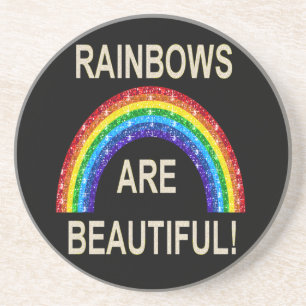 Achterbaan Regenbogen Zijn Mooi Zandsteen Onderzetter