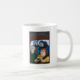 Achterbank Duikers Grappige Cadeaus T-shirts Kaart Koffiemok