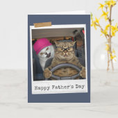 Achterbankchauffeur Zalige Vaderdag Kaart (Gele Bloem)