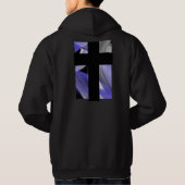 Achterdruk Hoodie Trend Abstracte Lavendel Violet (Achterkant)