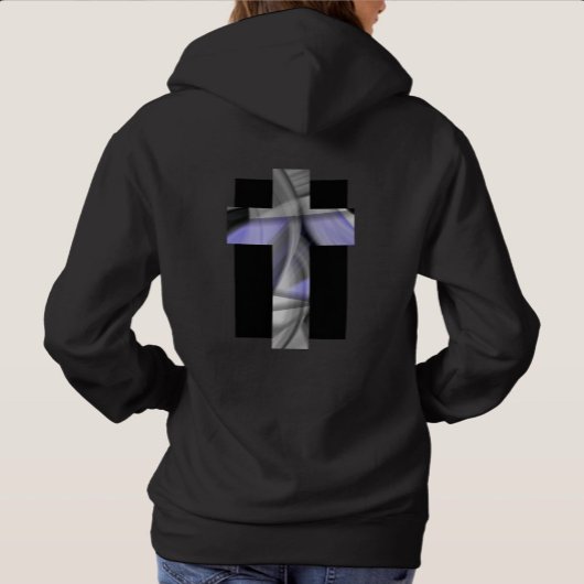 Achterdruk Hoodie Trend Abstracte Lavendel Violet