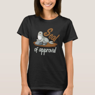 Achterdruk Zegel van het goedkeuringszegel T-shirt