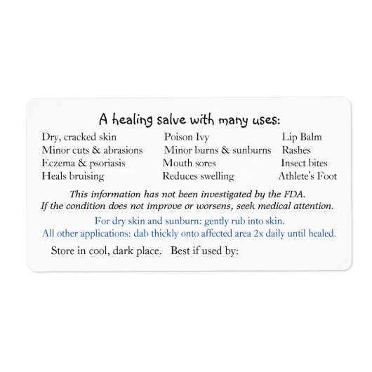 Achteretiket voor Daisy voorzijde Etiket (Voorkant)