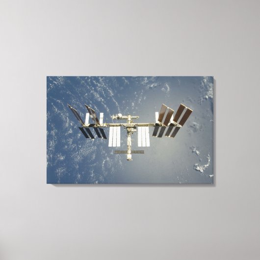 Achtergelaten internationale ruimtestation canvas afdruk (Voorkant)