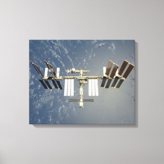Achtergelaten internationale ruimtestation canvas afdruk (Voorkant)