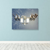 Achtergelaten internationale ruimtestation canvas afdruk (Insitu (Houten vloer))