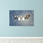 Achtergelaten internationale ruimtestation canvas afdruk (Insitu (Houten vloer))