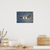 Achtergelaten internationale ruimtestation poster (Keuken)